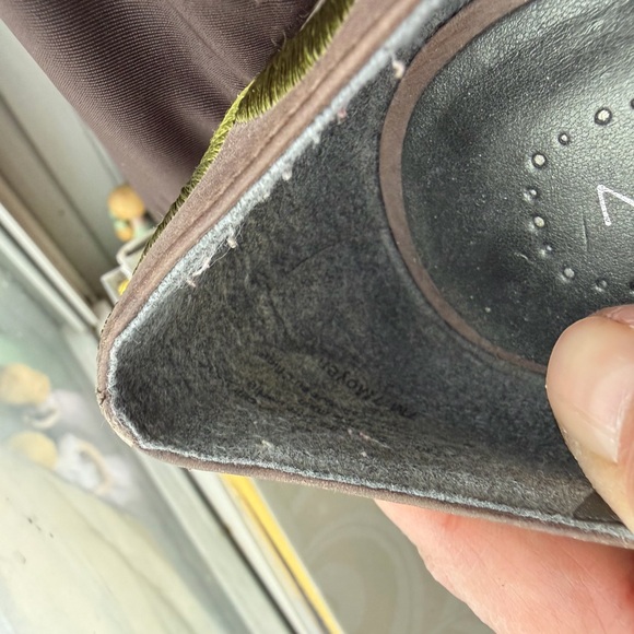 Nine West Brown Pumps with Green Accents. Super duper cute. - Picture 7 of 7